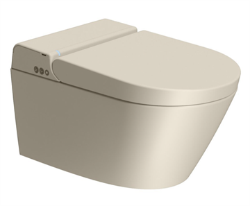 GSI WClean douchetoilet, uden skyllekant, rengøringsvenlig, mat beige